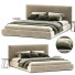 Bett und Nachttischchen Meridiani Meridiani Scott Bed - zvezdaboy
