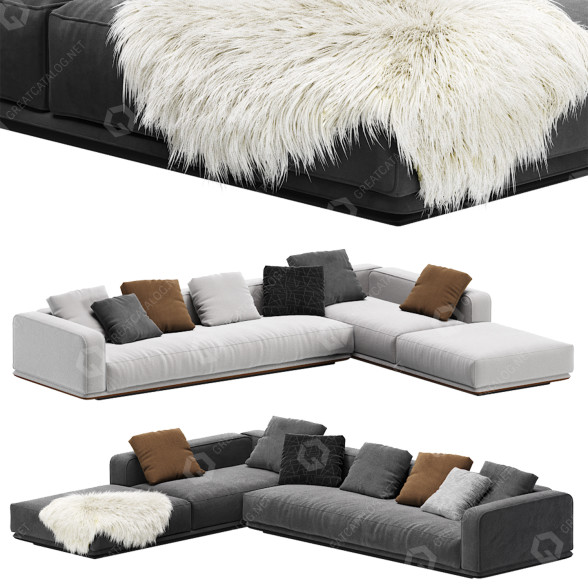 Диван Minotti Horizonte 3D модель
