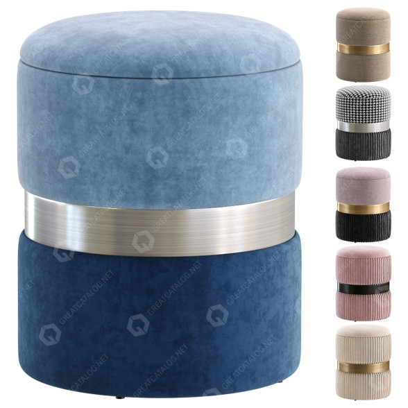 Hocker New York 3D-Modell