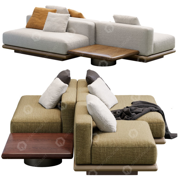Диван Minotti Horizonte 3D модель