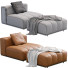 Fotel i pufa Minotti Goodman - ED-MONTE