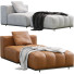 Fotel i pufa Minotti Goodman - ED-MONTE