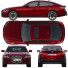 Samochód BMW 4 Gran Coupe - zifir3d
