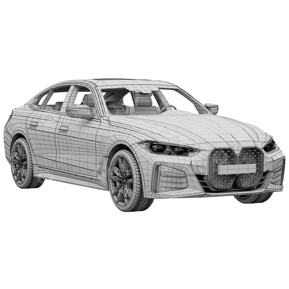 Car BMW 4 Gran Coupe 3D model - GreatCatalog 25137