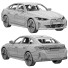 Автомобіль BMW I4 - zifir3d