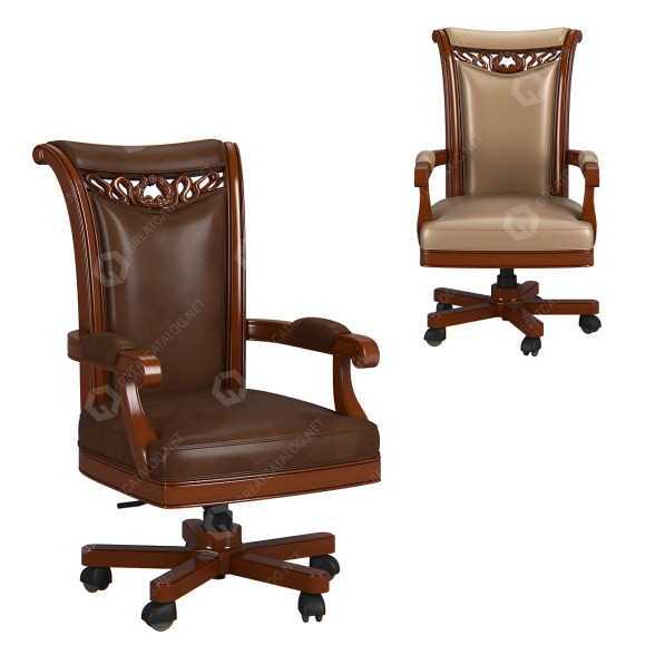 Chaise de bureau Carpenter 230-1 Brown modèle 3D