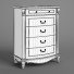 Комод Carpenter 230-1 5 Drawer Cabinet - Skover