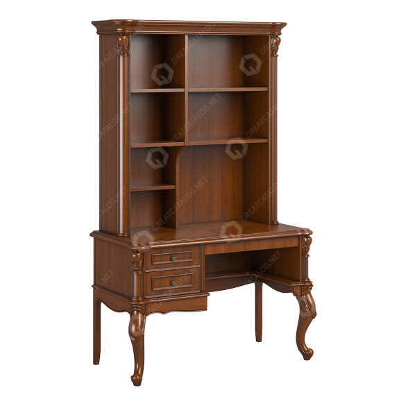 Bureau Carpenter 2670400 230-1 with Bookcase modèle 3D