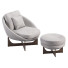 Armchair and Ottoman Minotti Lido - Billipro
