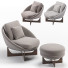 Armchair and Ottoman Minotti Lido - Billipro