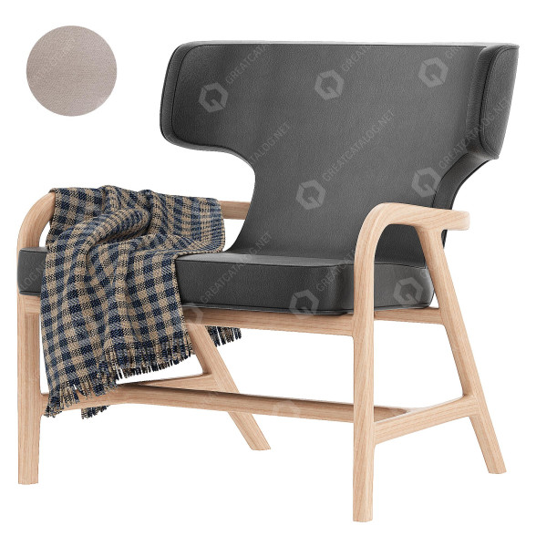 Fotel Maxalto Fulgens model 3D