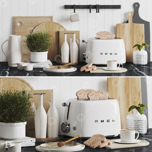 Dekor Smeg Kitchen Accessories 025 3D-Modell