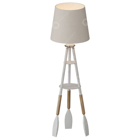 Lámpara de pie Nautical Tripod Oar Modelo 3D
