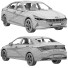 Auto Hyundai Elantra - zifir3d