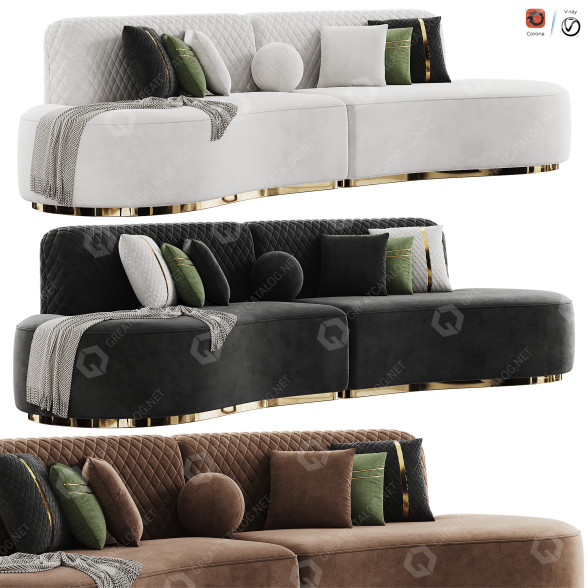 Sofa Venus Furniture Palermo Set 3D-Modell