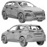 Car Hyundai Kona Electric - zifir3d