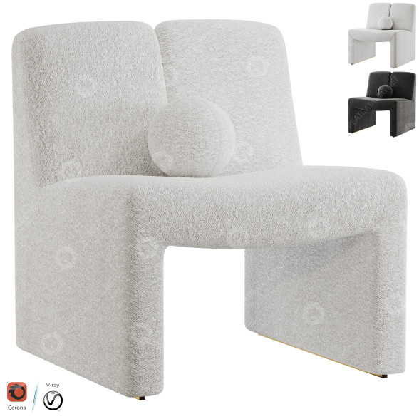 Stuhl Eichholtz Macintosh Boucle 3D-Modell