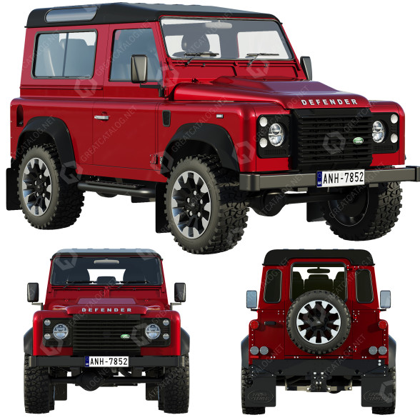 Автомобіль Land Rover Defender Works V8 3D модель