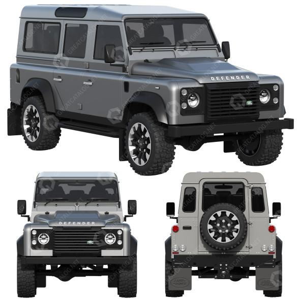 Автомобіль Land Rover Defender Works V8 4 Door 3D модель