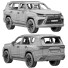 Coche Lexus LX600 - zifir3d