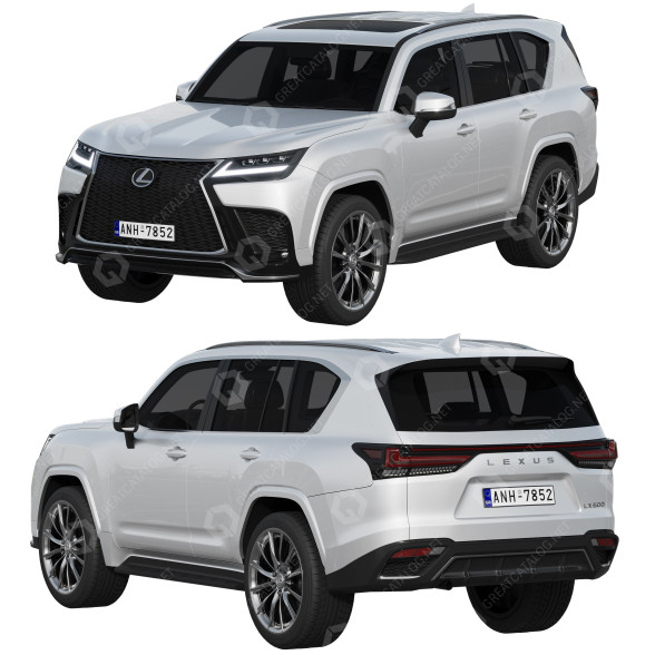 Voiture Lexus LX600 F Sport modèle 3D