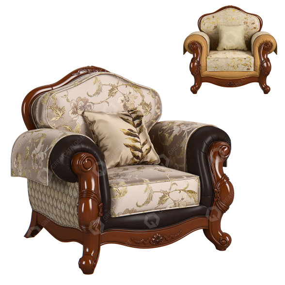 Крісло Carpenter Seat 1 230-1 C 3D модель