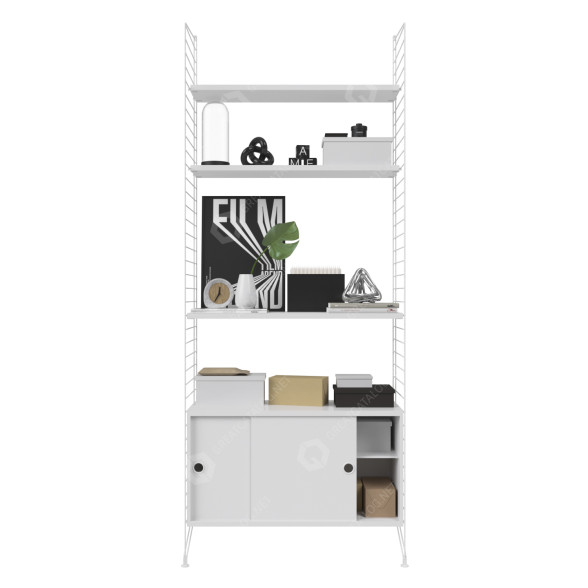 Stojak i dekoracja Scandinavian Decor Set 05 model 3D