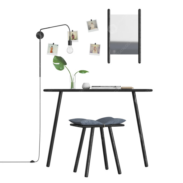 Espacio de trabajo Scandinavian Working Desk 01 Modelo 3D