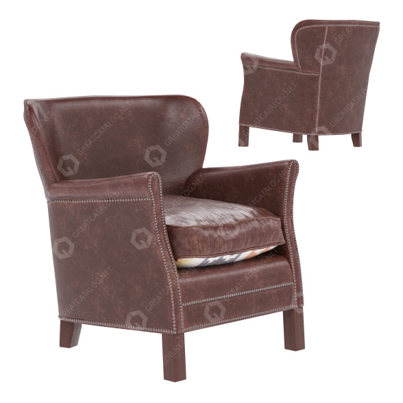 Кресло Pib Turner Leather 3D модель