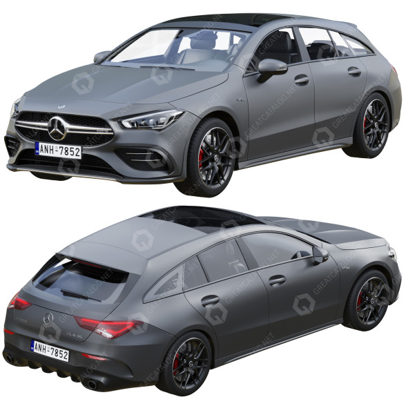 Auto Mercedes-Benz AMG CLA 35 Shooting Brake 3D-Modell