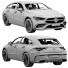 Samochód Mercedes-Benz CLA 250 Shooting Brake - zifir3d