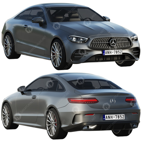 Auto Mercedes-Benz E-Class Coupe 3D-Modell