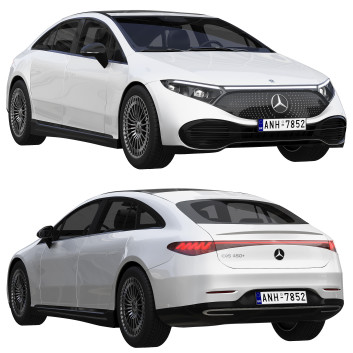 Coche  Mercedes-Benz EQS Modelo 3D