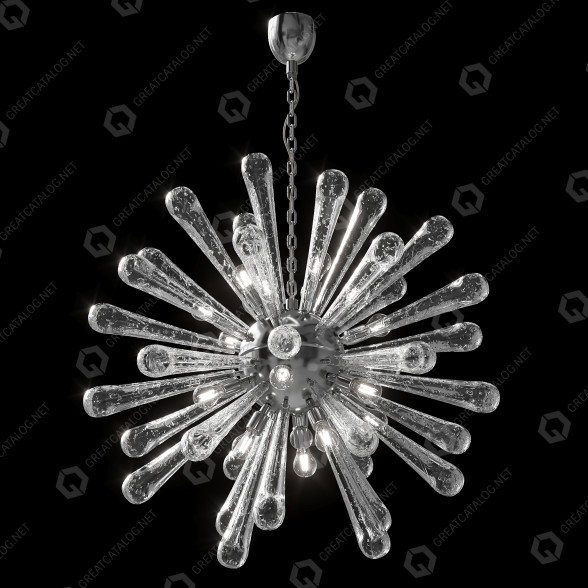 Люстра Dione Murano Glass 3D модель