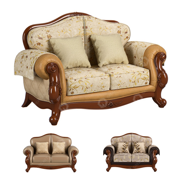 Canapé Carpenter C 2 Seats 230-1 modèle 3D