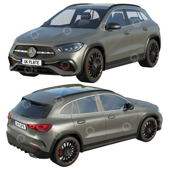 Samochód Mercedes-Benz GLA model 3D