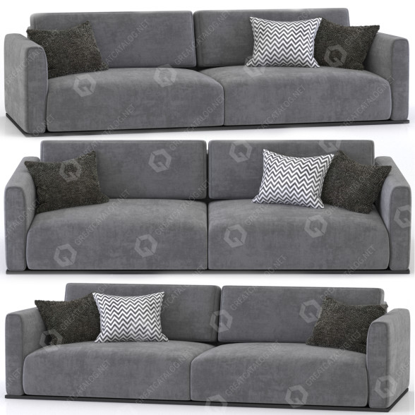 Диван Minotti Torri 2 Seat 3D модель