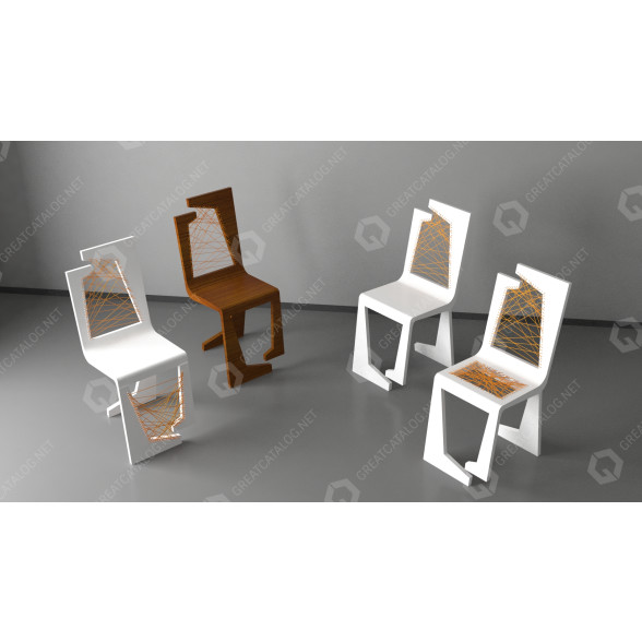 Chaises Guitar modèle 3D