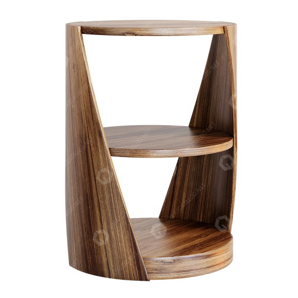 Kaffeetisch Tom Schneider DNA Curved Wood 3D-Modell