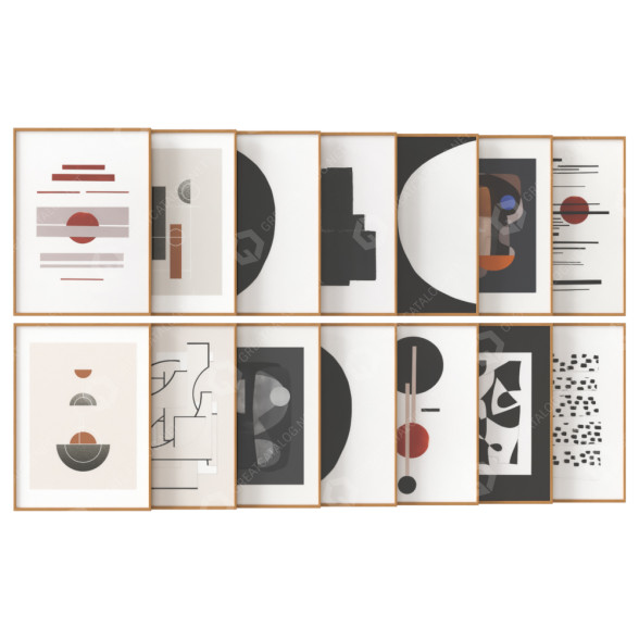 Картини Atelier CPH Art Work Set 03 3D модель