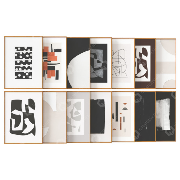 Картини Atelier CPH Art Work Set 04 3D модель