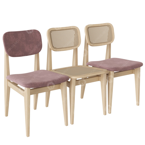Stühle Gubi C-Chair by Marcel Gascoin 3D-Modell