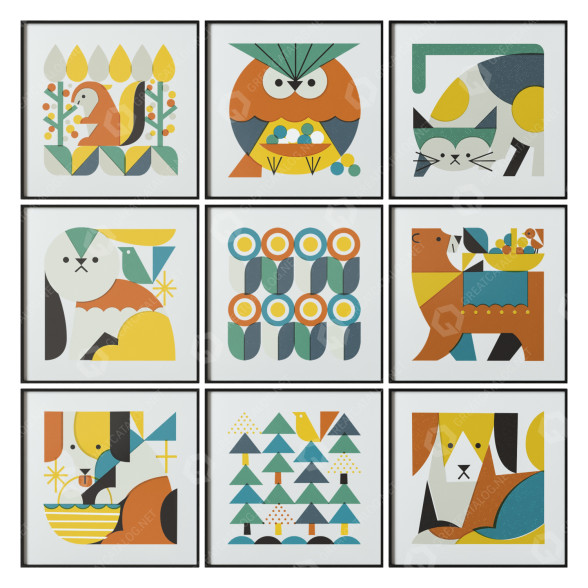 Картини Art Work Set 08 3D модель