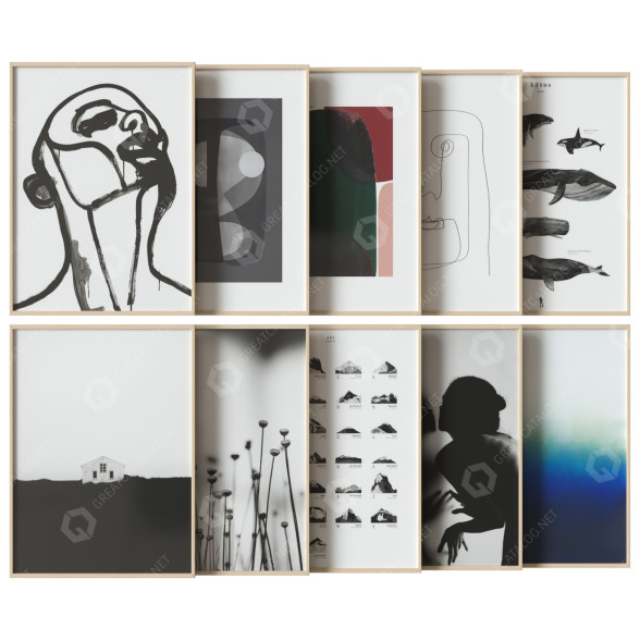 Картини Art Work Set 24 3D модель