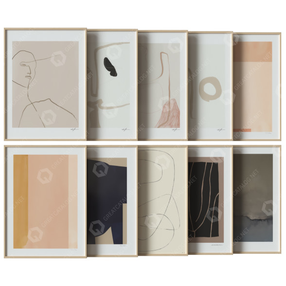 Картини Art Work Set 10 3D модель