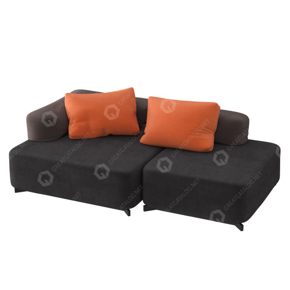 Sofá Fritz Hansen Alphabet Modelo 3D