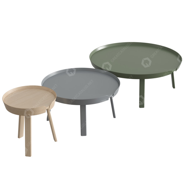 Журнальні столики Muuto Around 3D модель