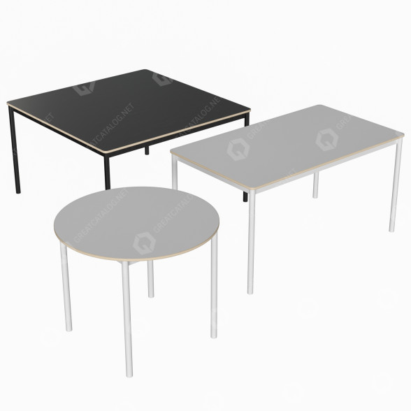 Столи Muuto Base 3D модель