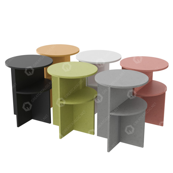 Тумбочка Muuto Halves 3D модель