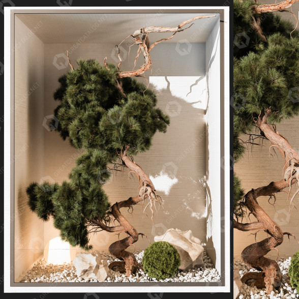 Green Wall Indoor Plant 252 3D model